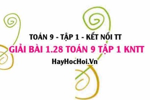 Giải 1.28 Toán 9 tập 1 SGK Kết nối tri thức